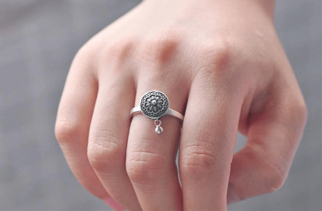 Mantra gebedsmolen ring