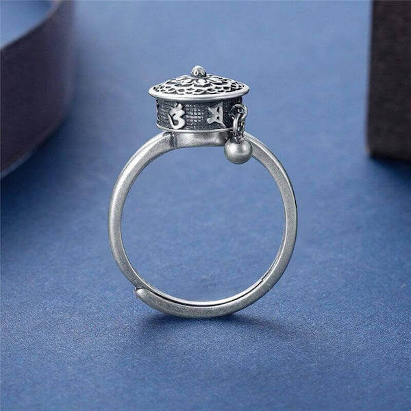 Mantra gebedsmolen ring