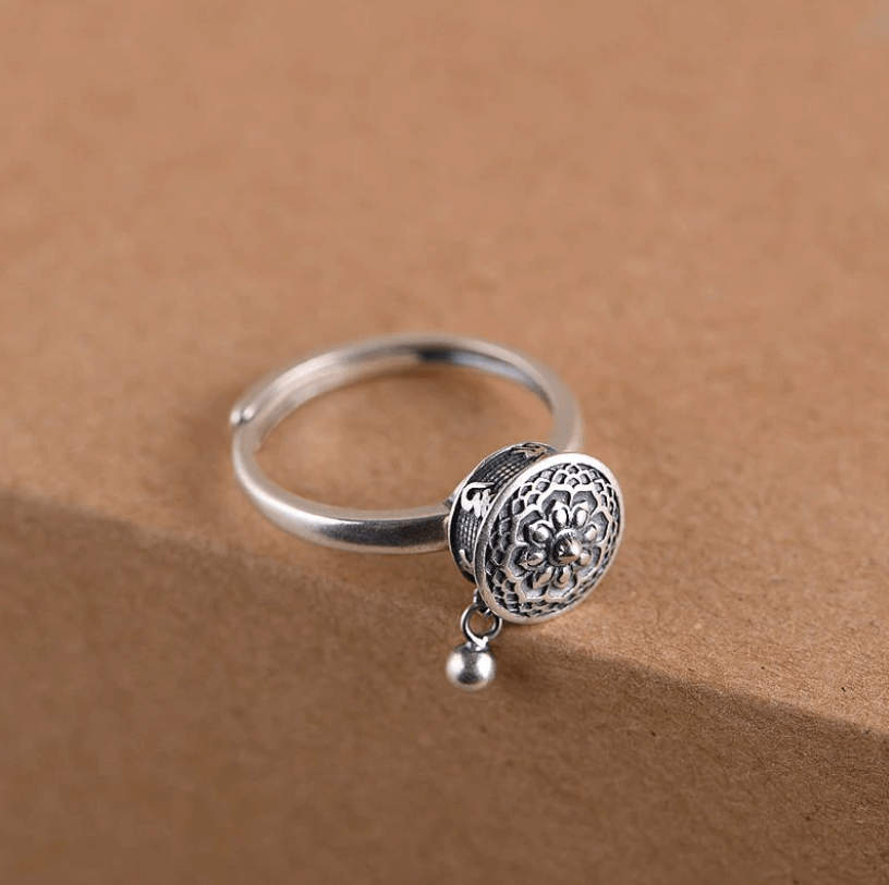 Mantra gebedsmolen ring