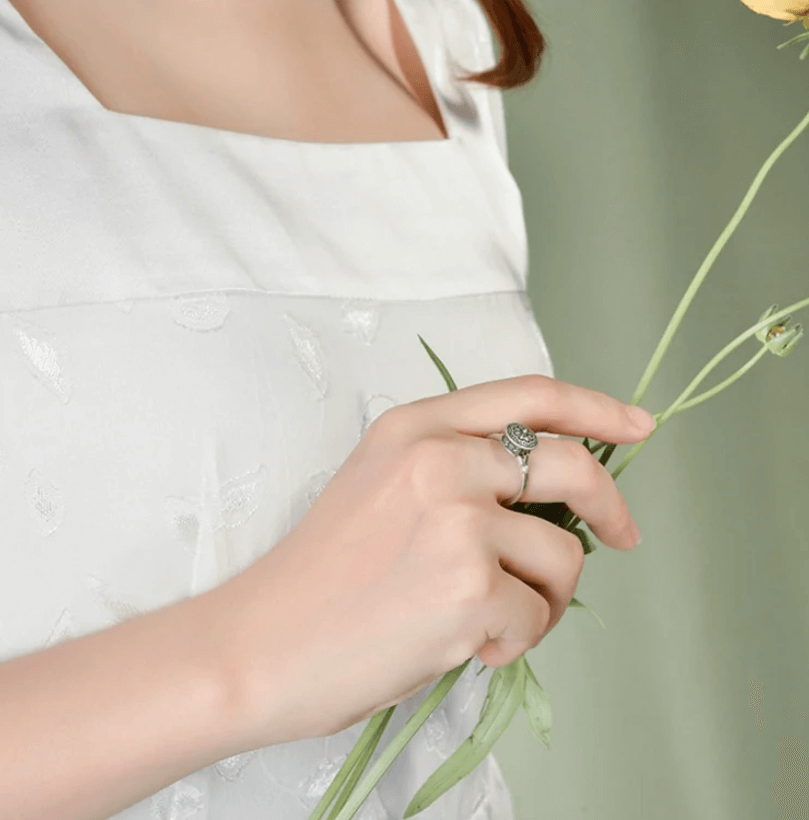 Mantra gebedsmolen ring