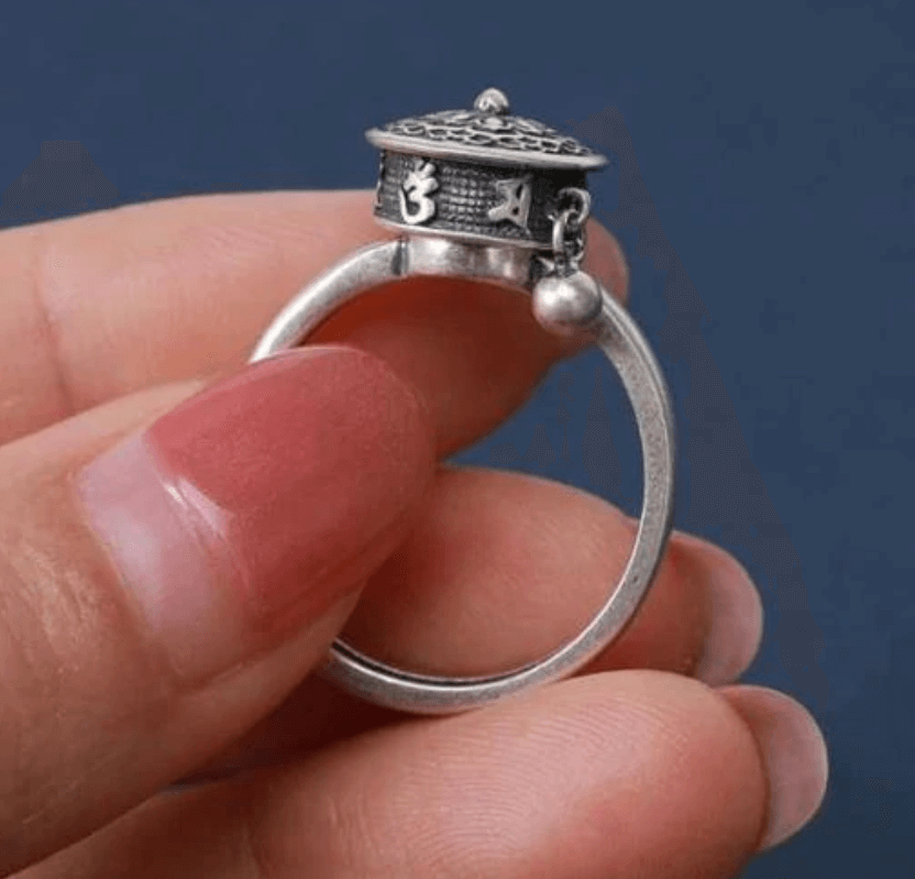 Mantra gebedsmolen ring