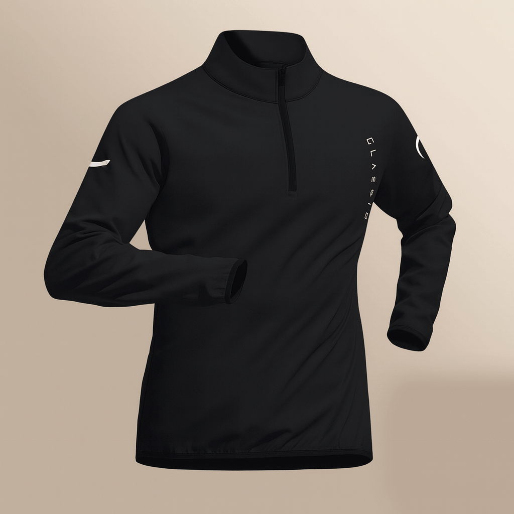 Zinedine | Herensportset met kwart-ritstop, legging en short