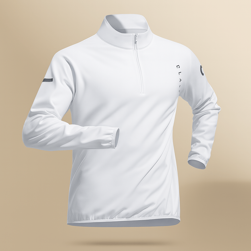 Zinedine | Herensportset met kwart-ritstop, legging en short