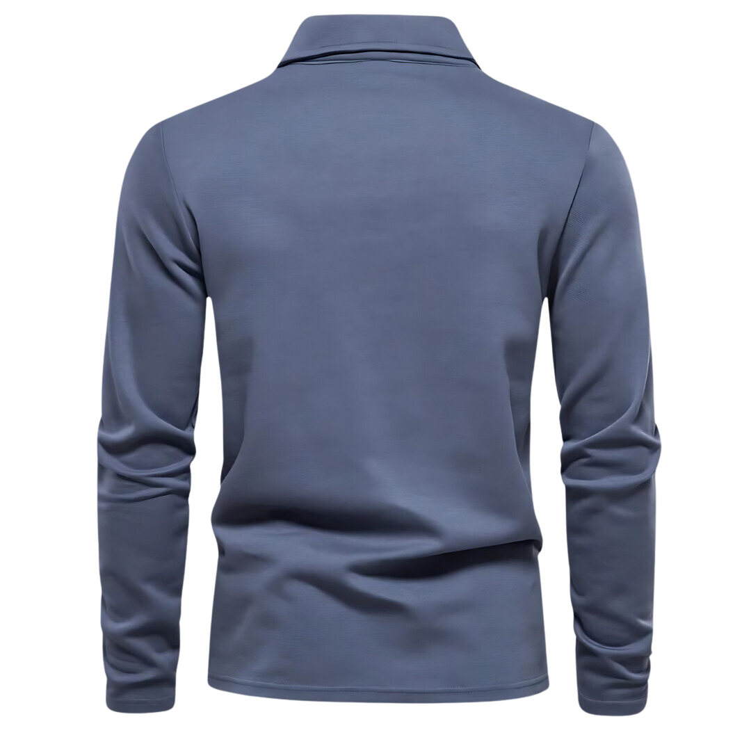 Heren polo lange mouwen