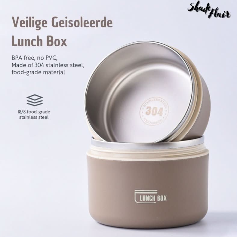 Draagbare geïsoleerde maaltijdcontainerset