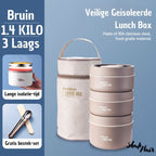 Draagbare geïsoleerde maaltijdcontainerset