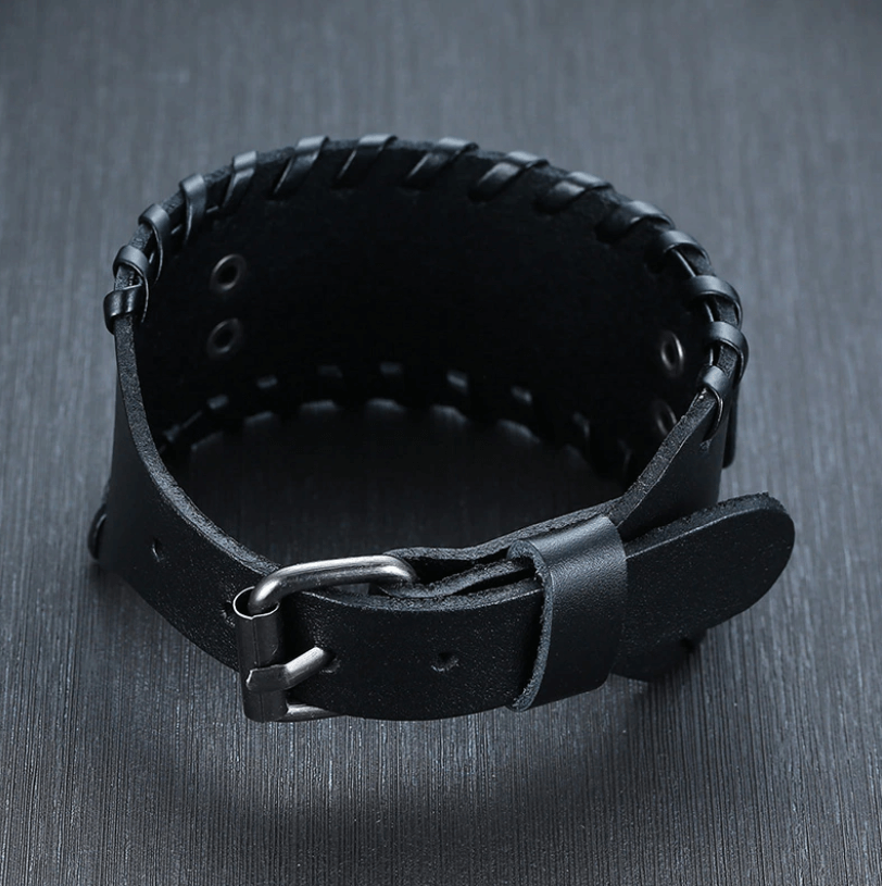 Viking leren armband