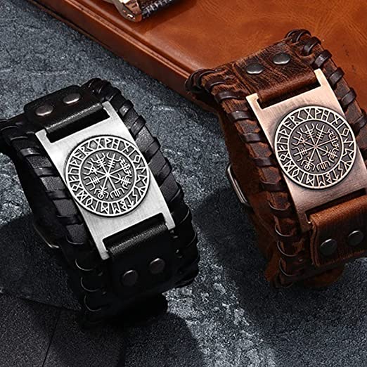 Viking leren armband