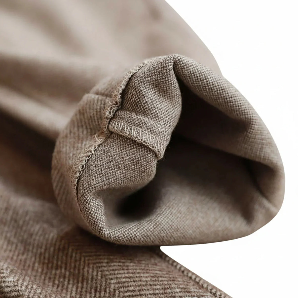 Alvin | Rechte herenpantalon met visgraatpatroon