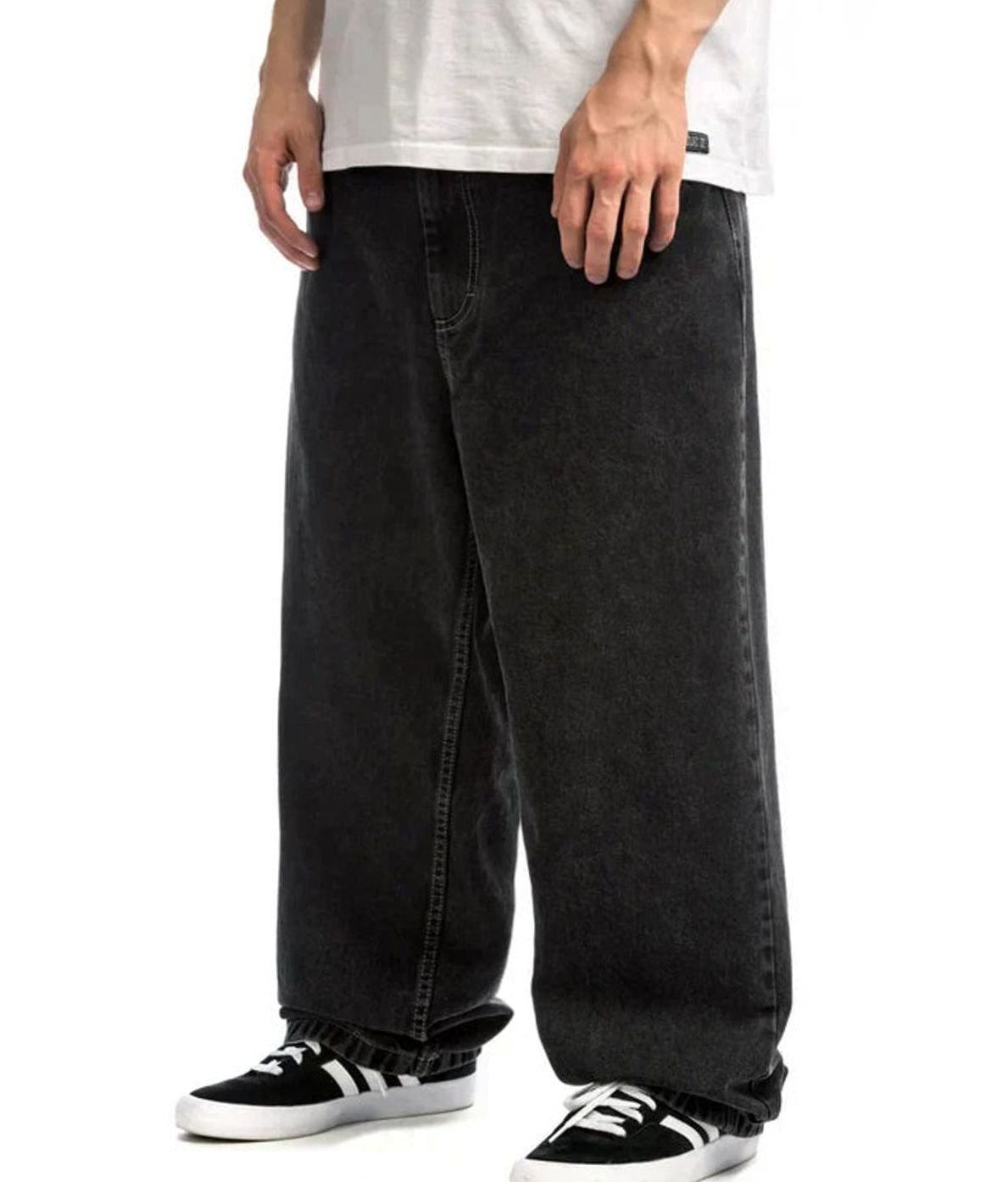 Wessel | Baggy herenjeans met wijde pijpen