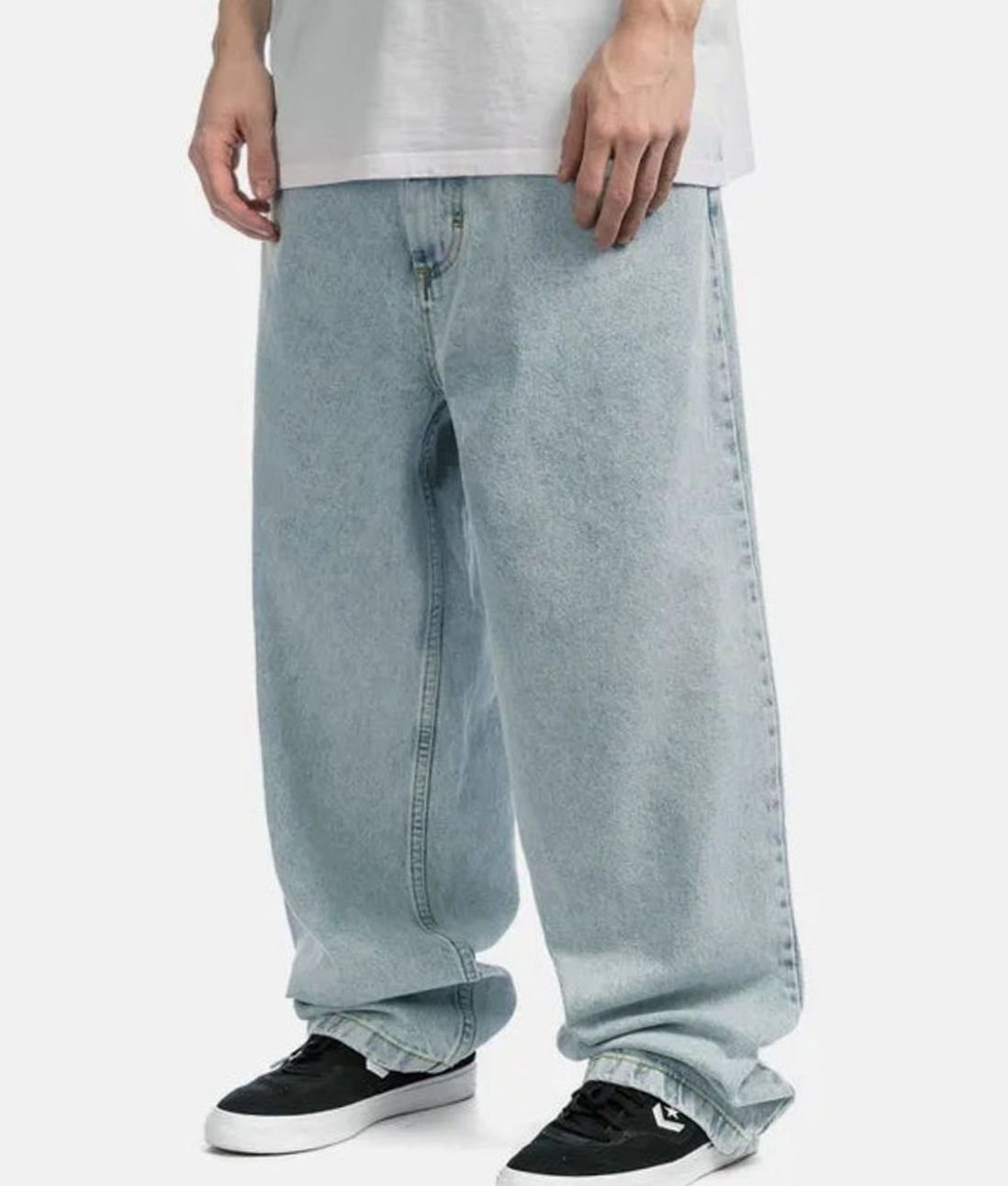 Wessel | Baggy herenjeans met wijde pijpen