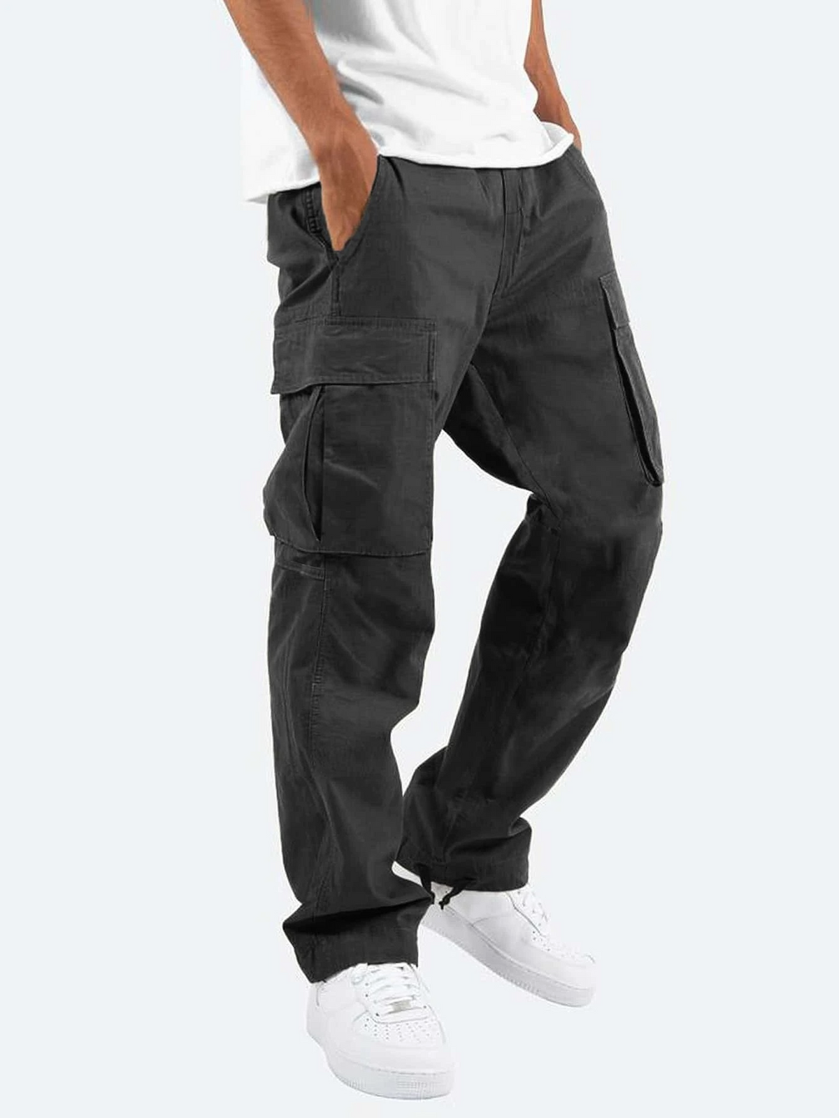 Eder | Relaxed-fit herencargobroek met zijzakken