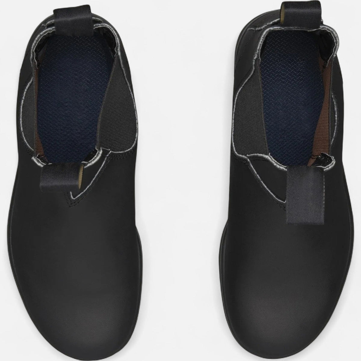 Leren herenchelseaboots met elastische zijpanelen