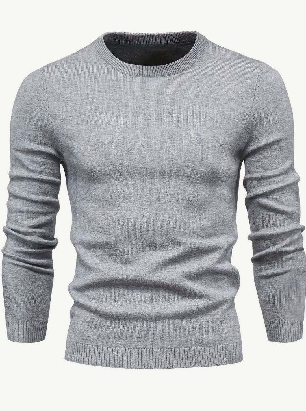 Claudio | Slimfit herentrui met ronde hals