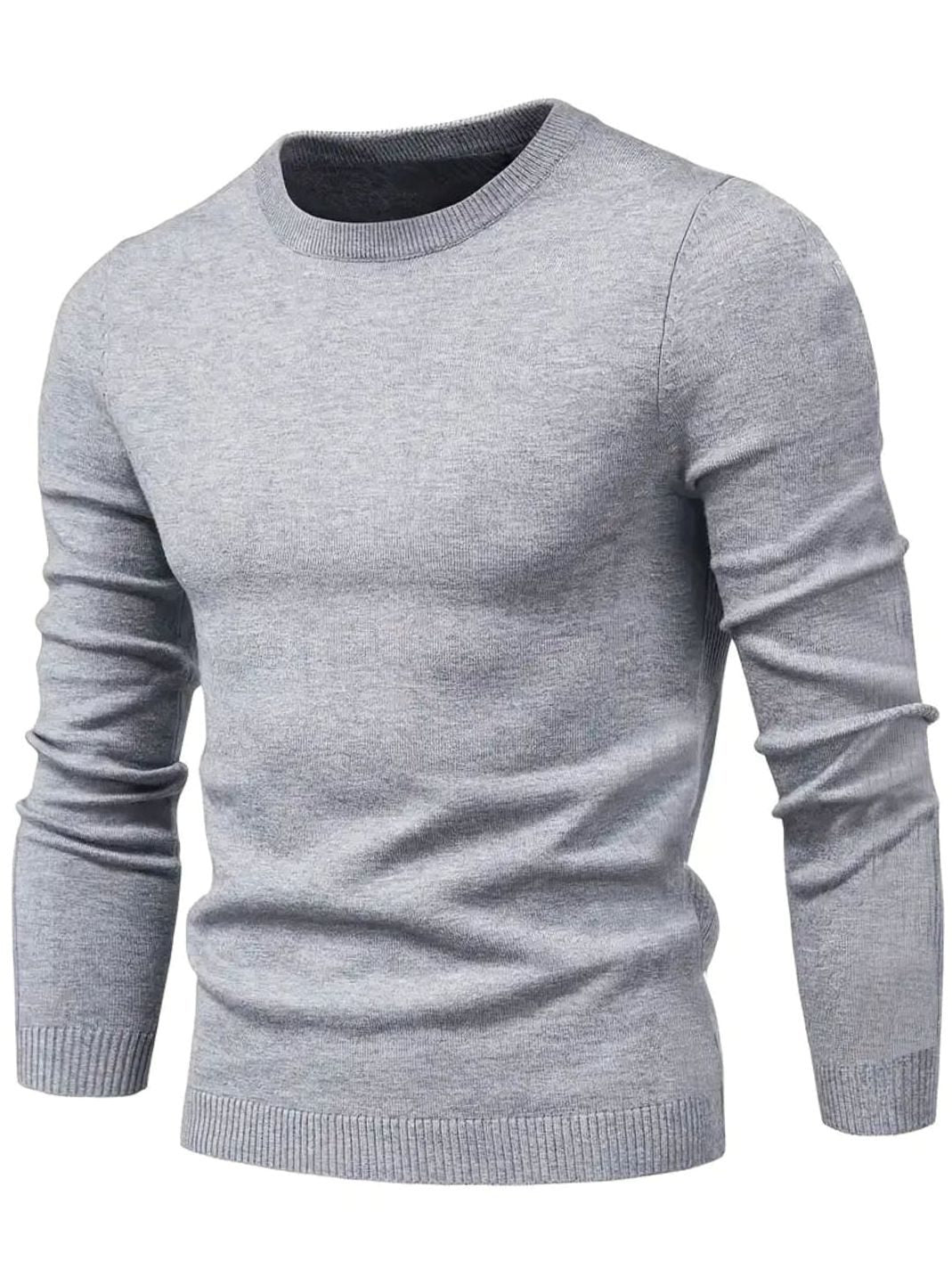 Claudio | Slimfit herentrui met ronde hals