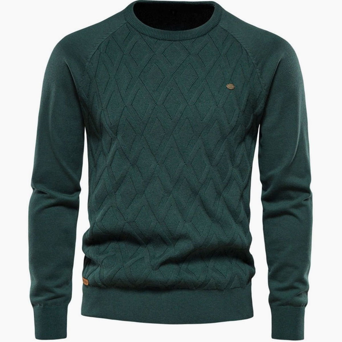 Maxim | Herentrui met ruitbreisel en raglanmouwen