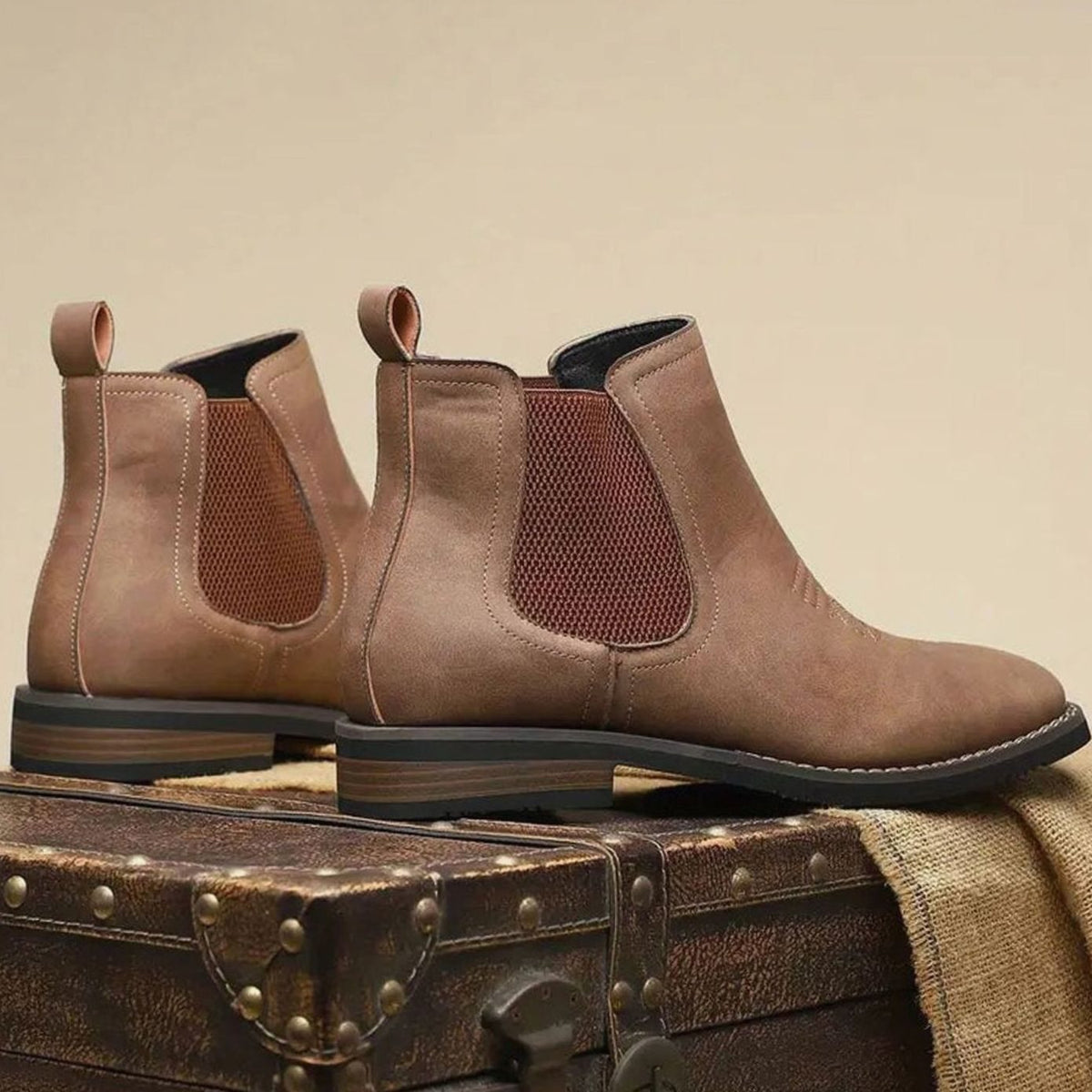 Chelsea boots voor heren van imitatieleer
