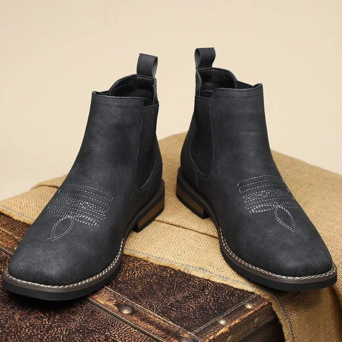 Chelsea boots voor heren van imitatieleer