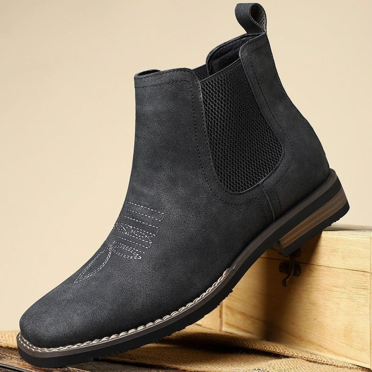 Chelsea boots voor heren van imitatieleer