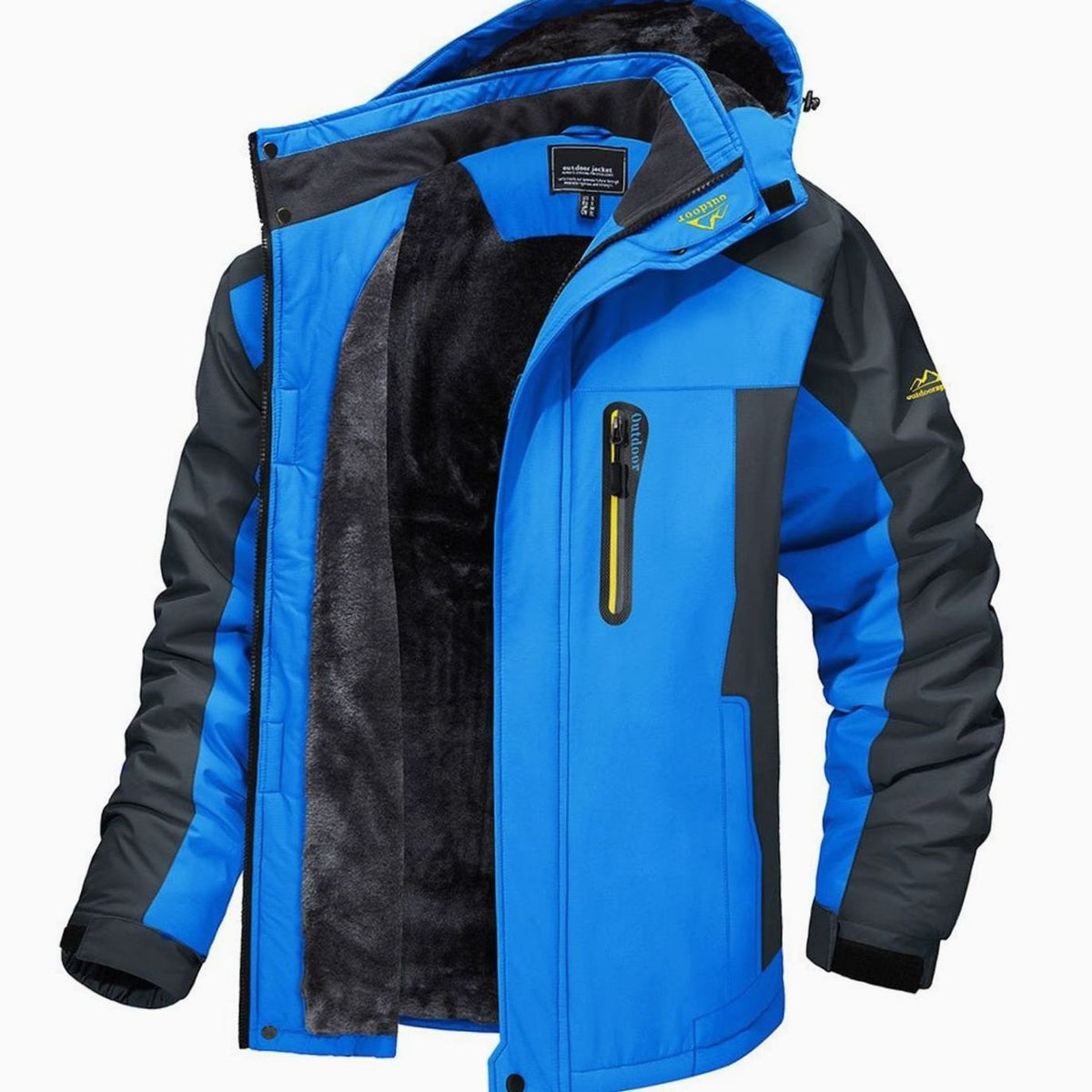 Adam | Heren winterjas met fleecevoering en waterafstotende buitenstof