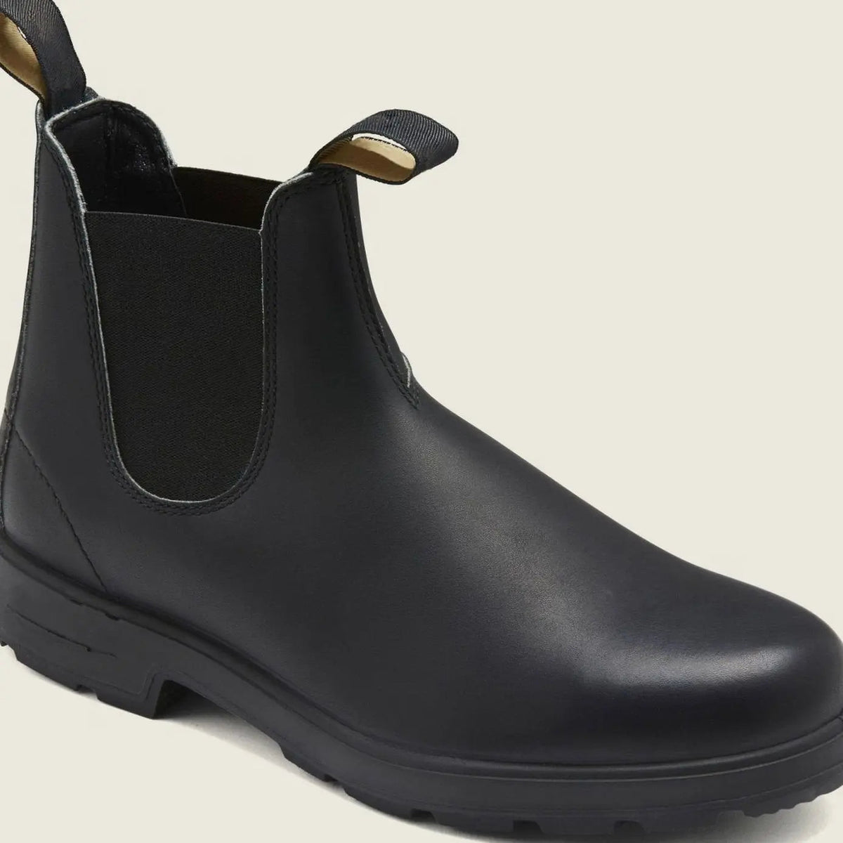 Leren heren-Chelsea boots met grove zool