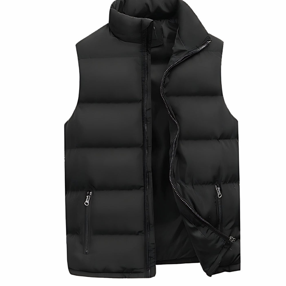 Arjan | Gewatteerde herenbodywarmer met opstaande kraag