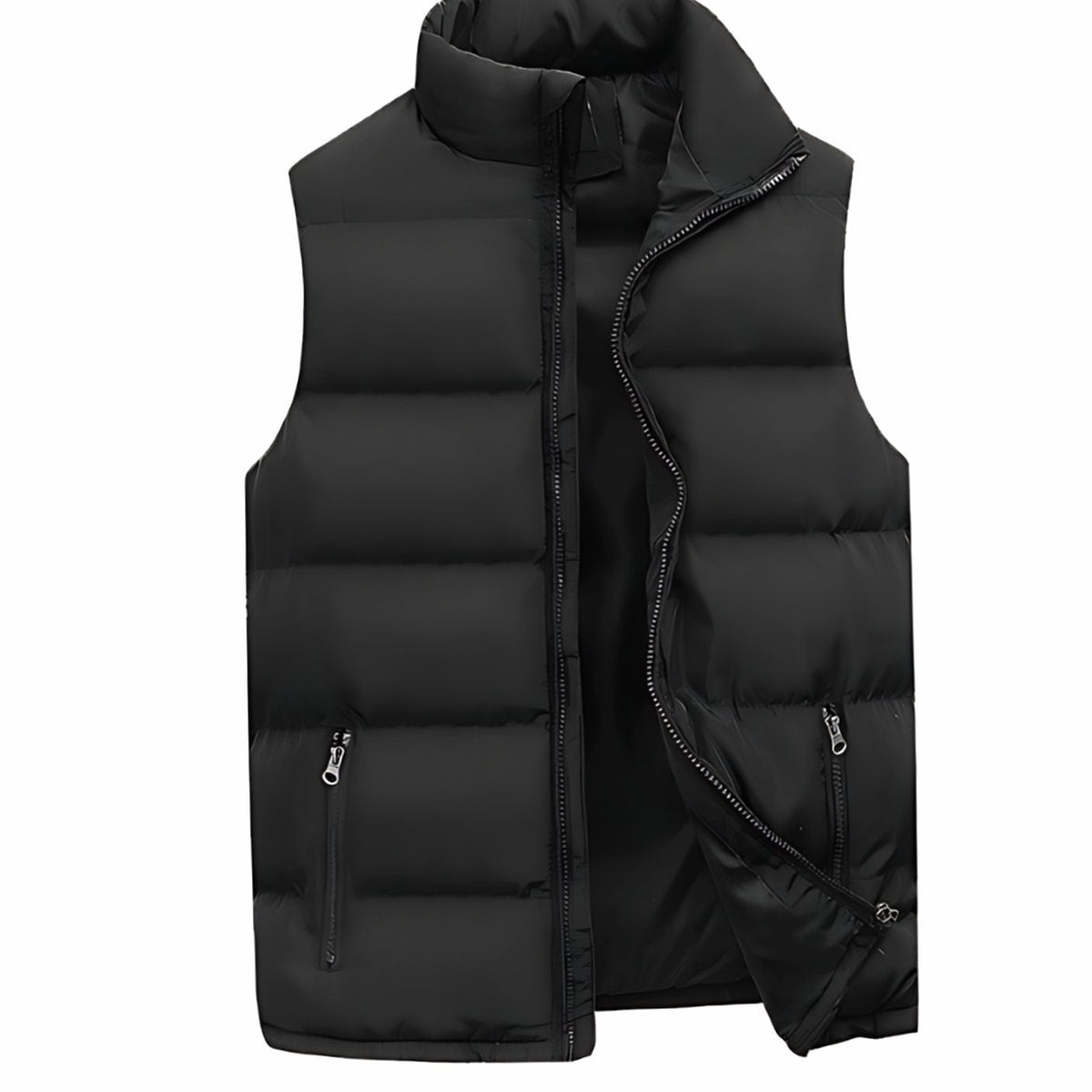 Arjan | Gewatteerde herenbodywarmer met opstaande kraag