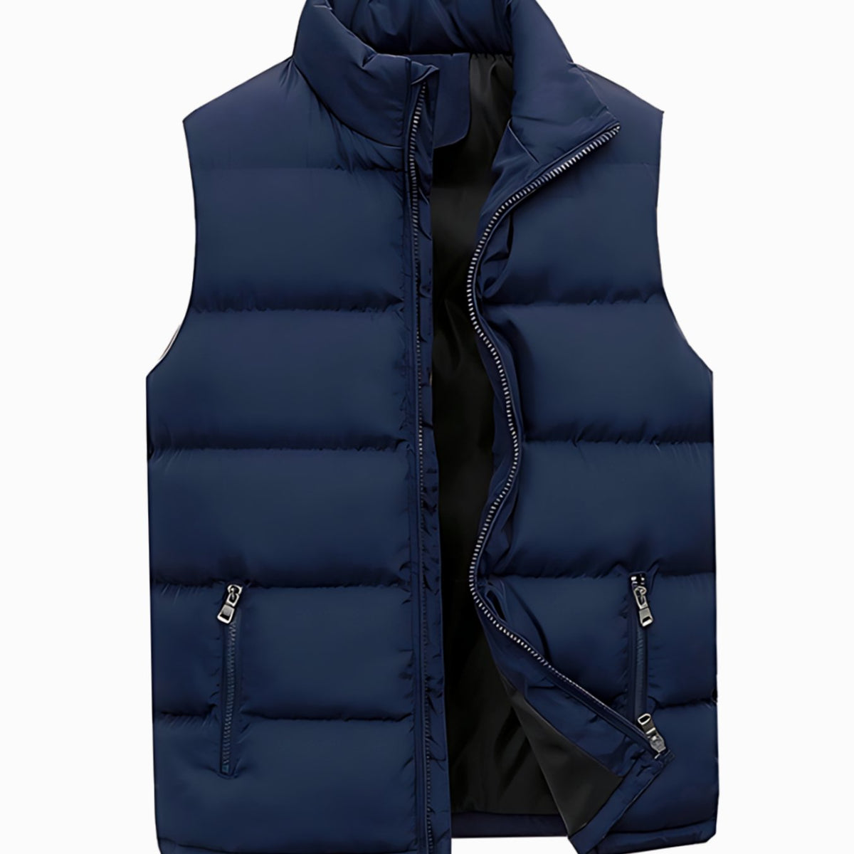 Arjan | Gewatteerde herenbodywarmer met opstaande kraag