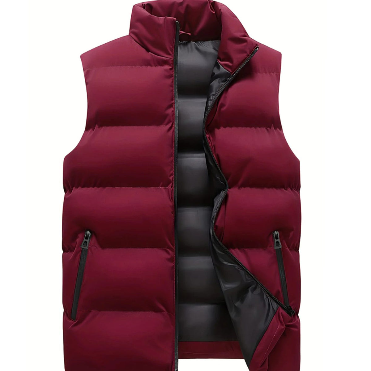 Arjan | Gewatteerde herenbodywarmer met opstaande kraag
