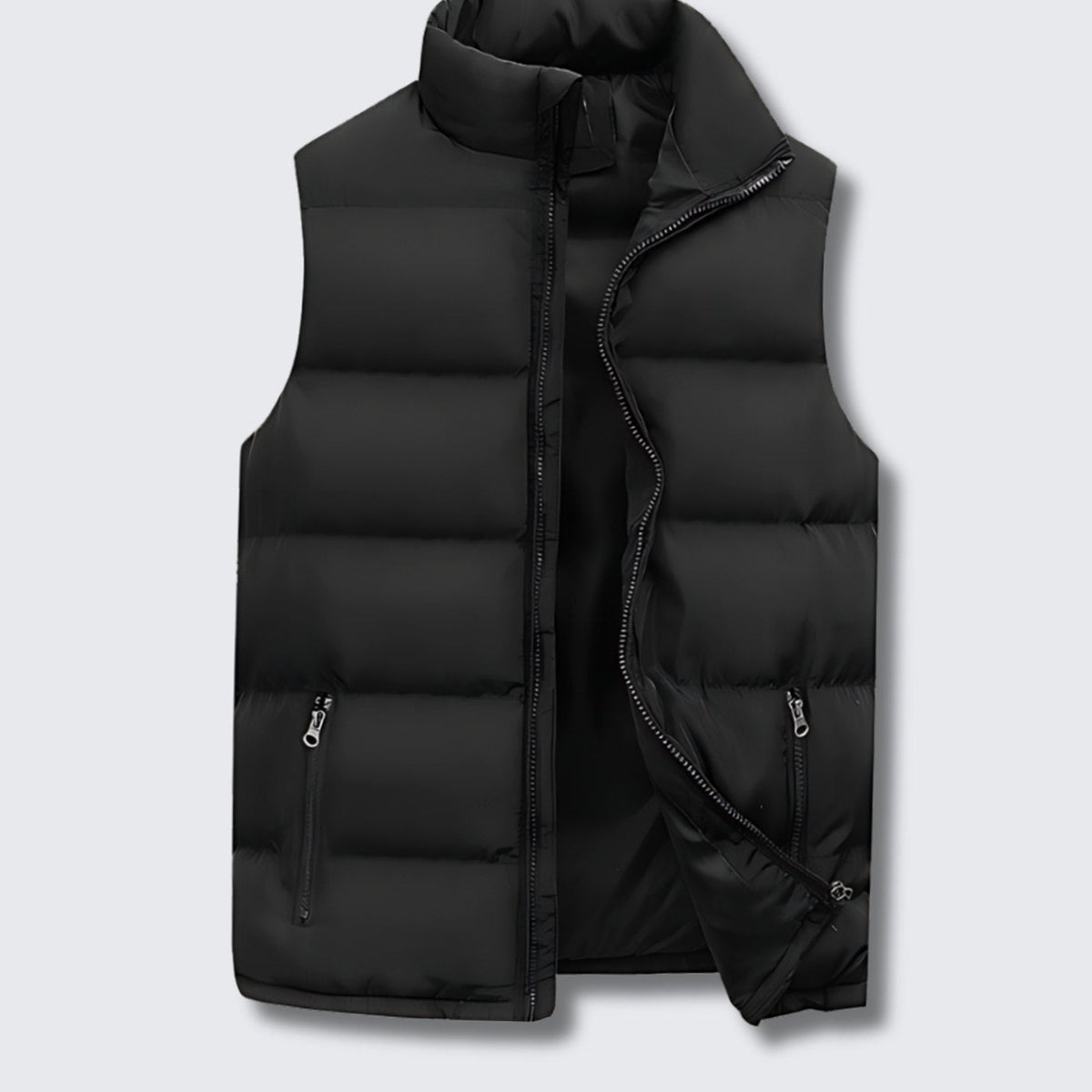 Arjan | Gewatteerde herenbodywarmer met opstaande kraag