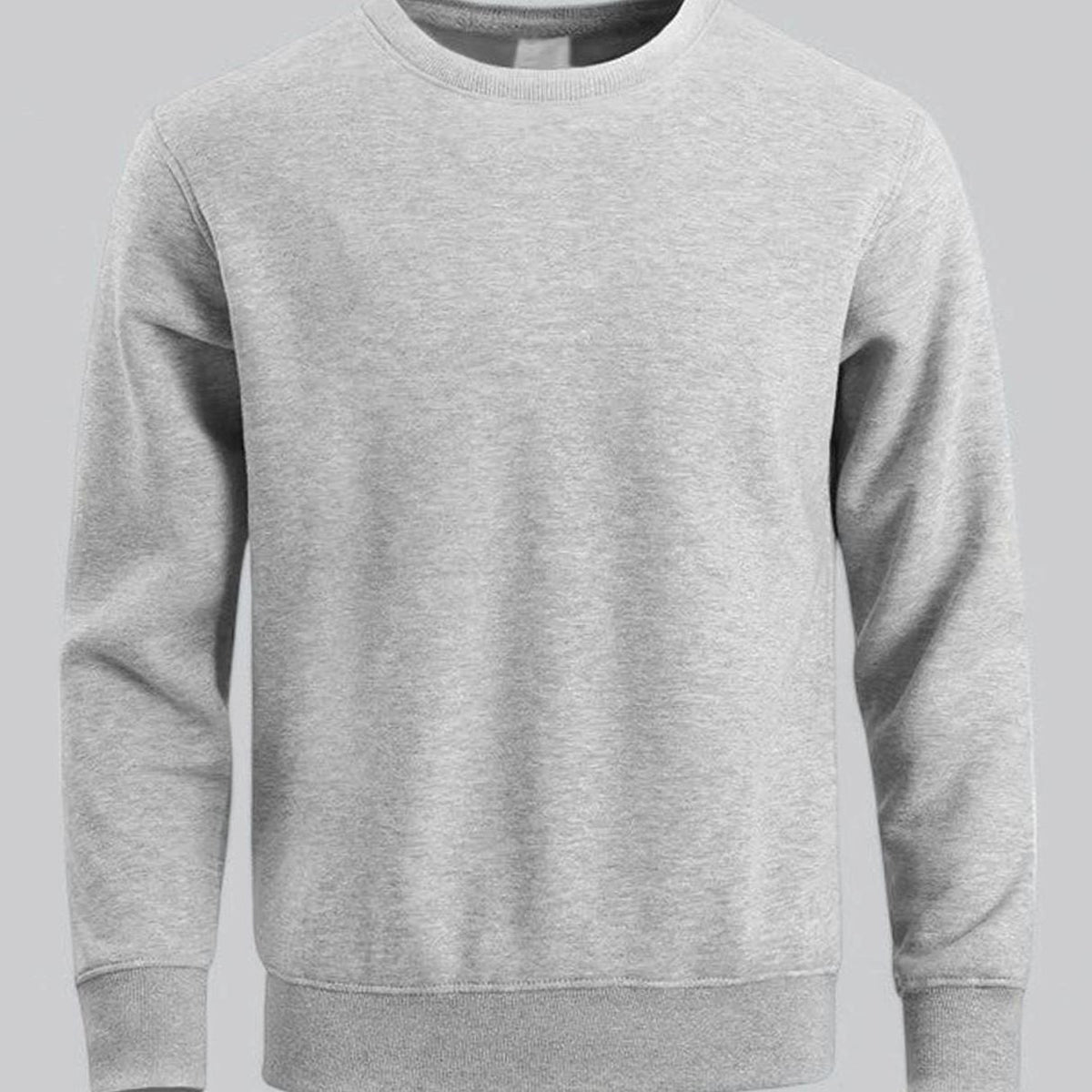Koen | Relaxed-fit sweatshirt met ronde hals en fleecevoering