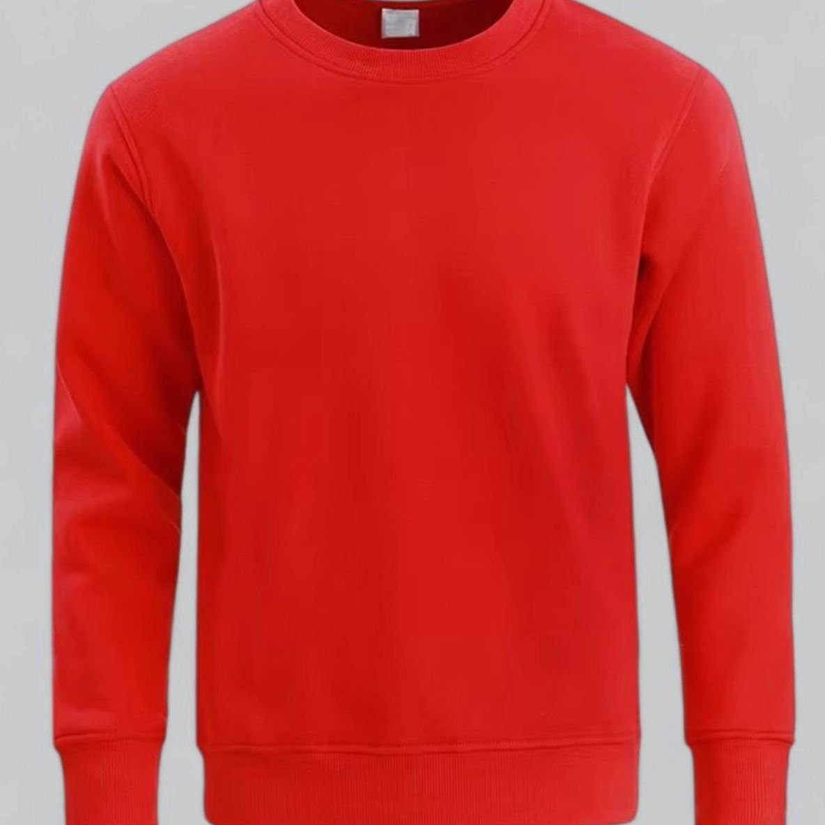 Koen | Relaxed-fit sweatshirt met ronde hals en fleecevoering