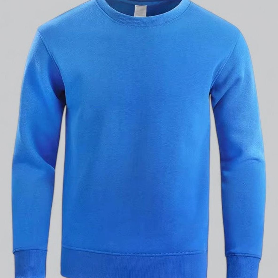 Koen | Relaxed-fit sweatshirt met ronde hals en fleecevoering