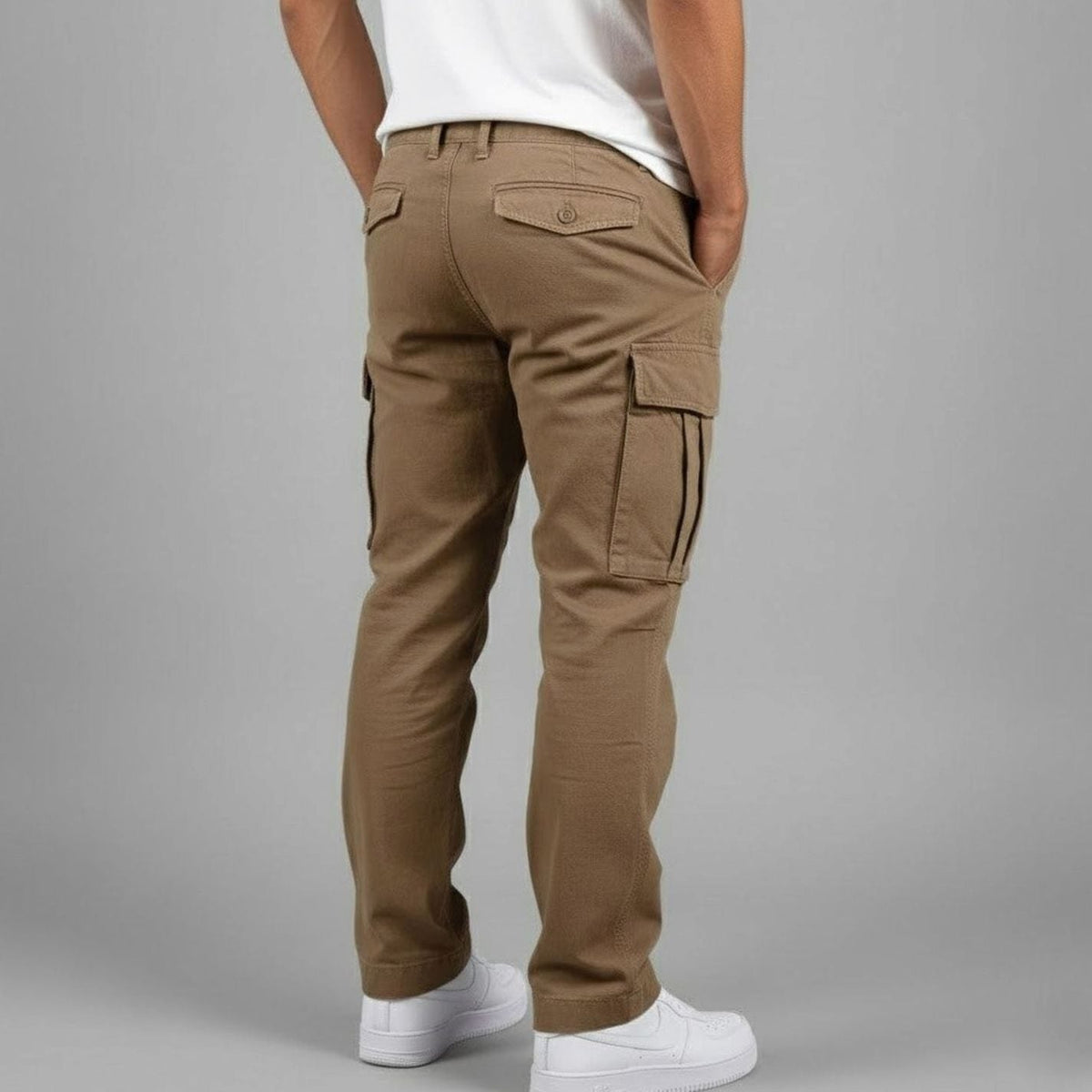 Sem | Streetwear cargobroek met relaxed fit en taps toelopende pijpen