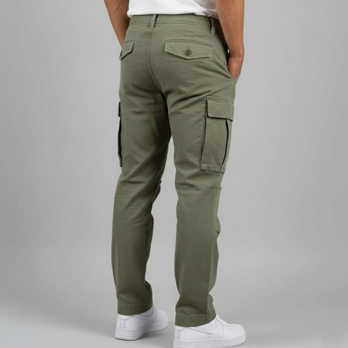 Sem | Streetwear cargobroek met relaxed fit en taps toelopende pijpen