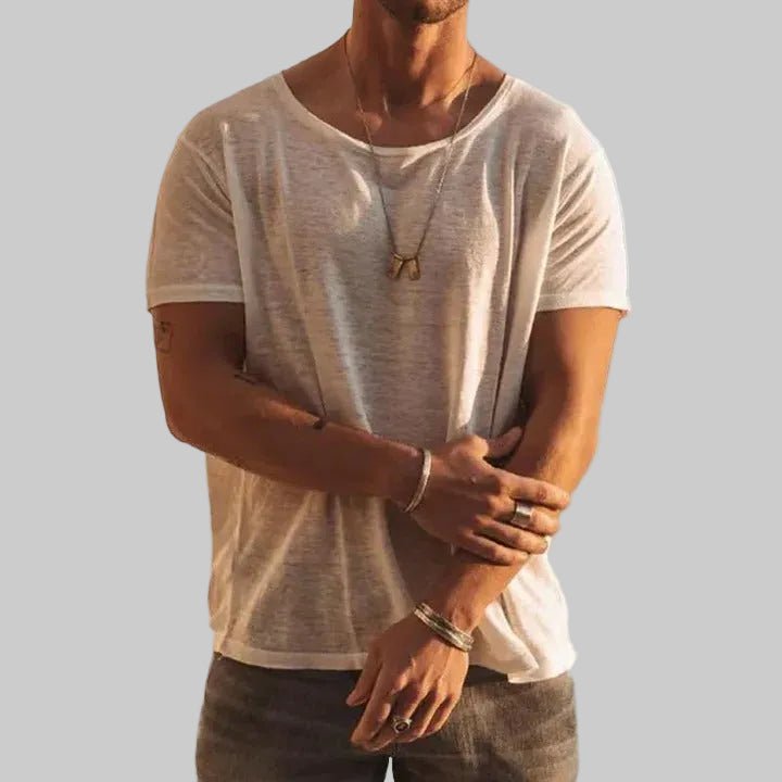 Giano | Katoenen heren-T-shirt met ronde hals