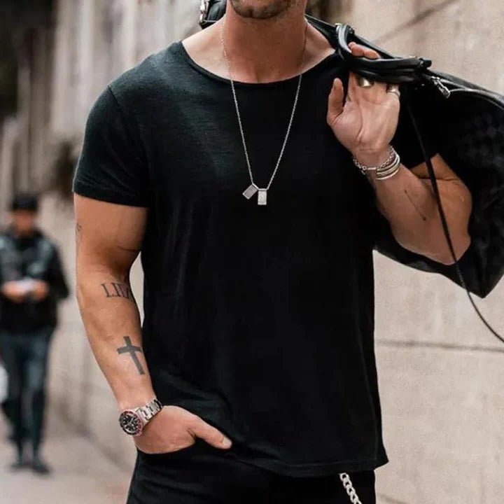 Giano | Katoenen heren-T-shirt met ronde hals