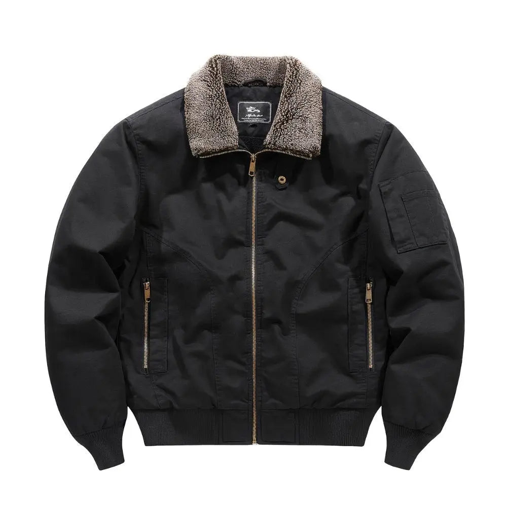 Kris | Herenbomberjack met sherpakraag en rits