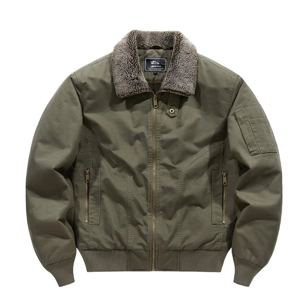 Kris | Herenbomberjack met sherpakraag en rits