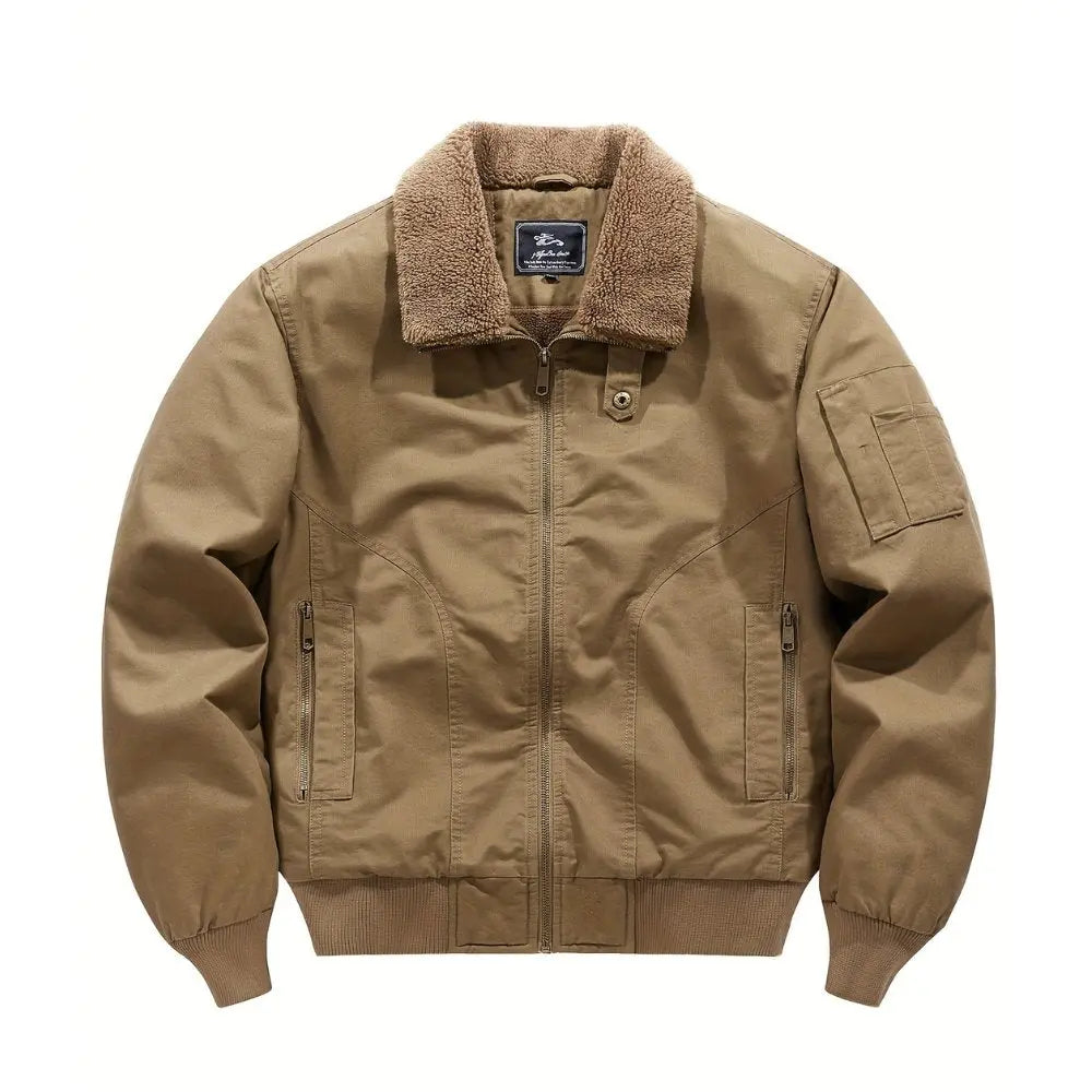 Kris | Herenbomberjack met sherpakraag en rits