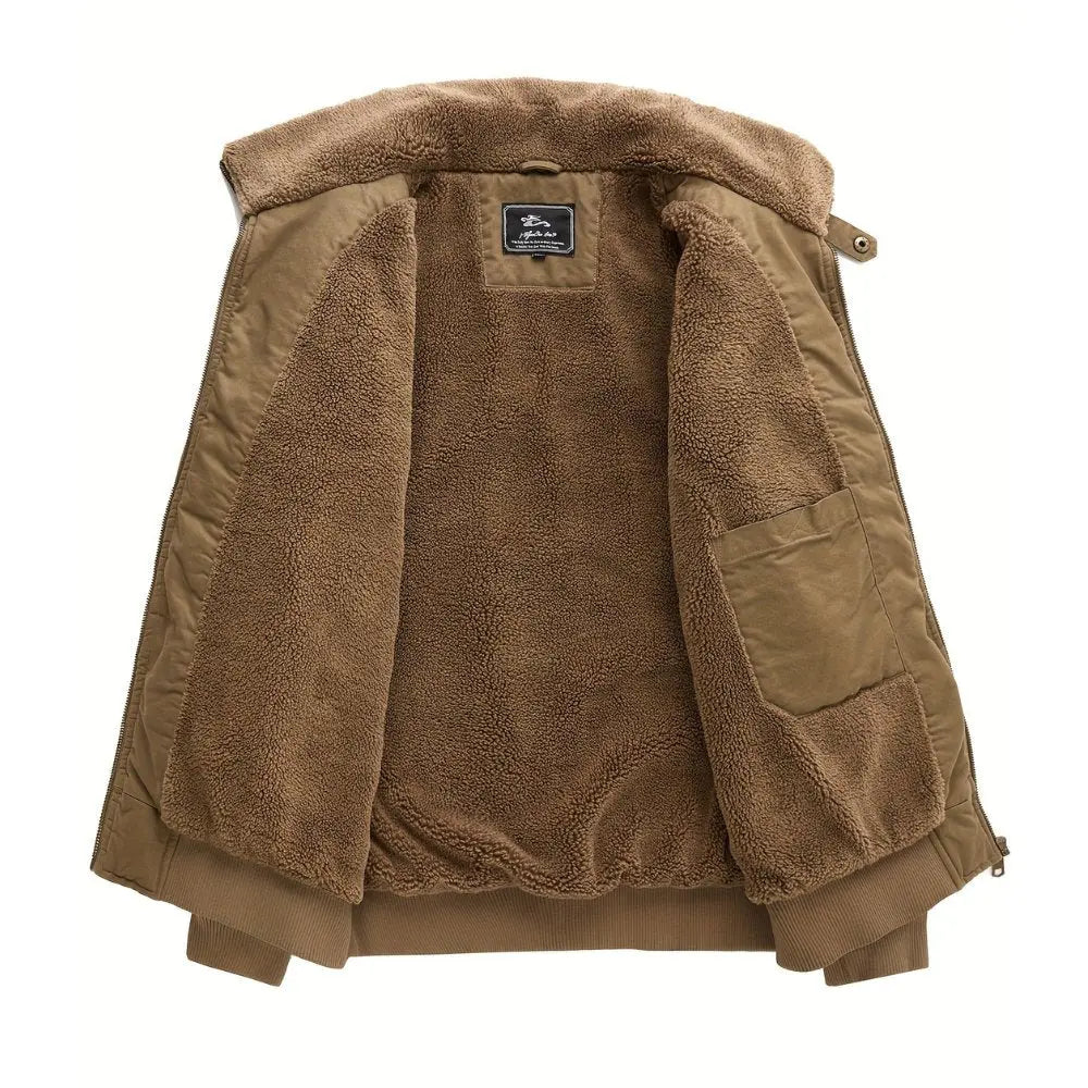 Kris | Herenbomberjack met sherpakraag en rits