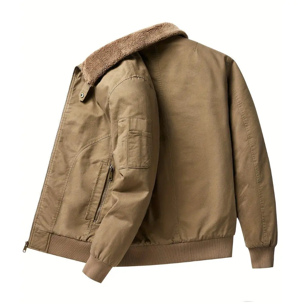 Kris | Herenbomberjack met sherpakraag en rits