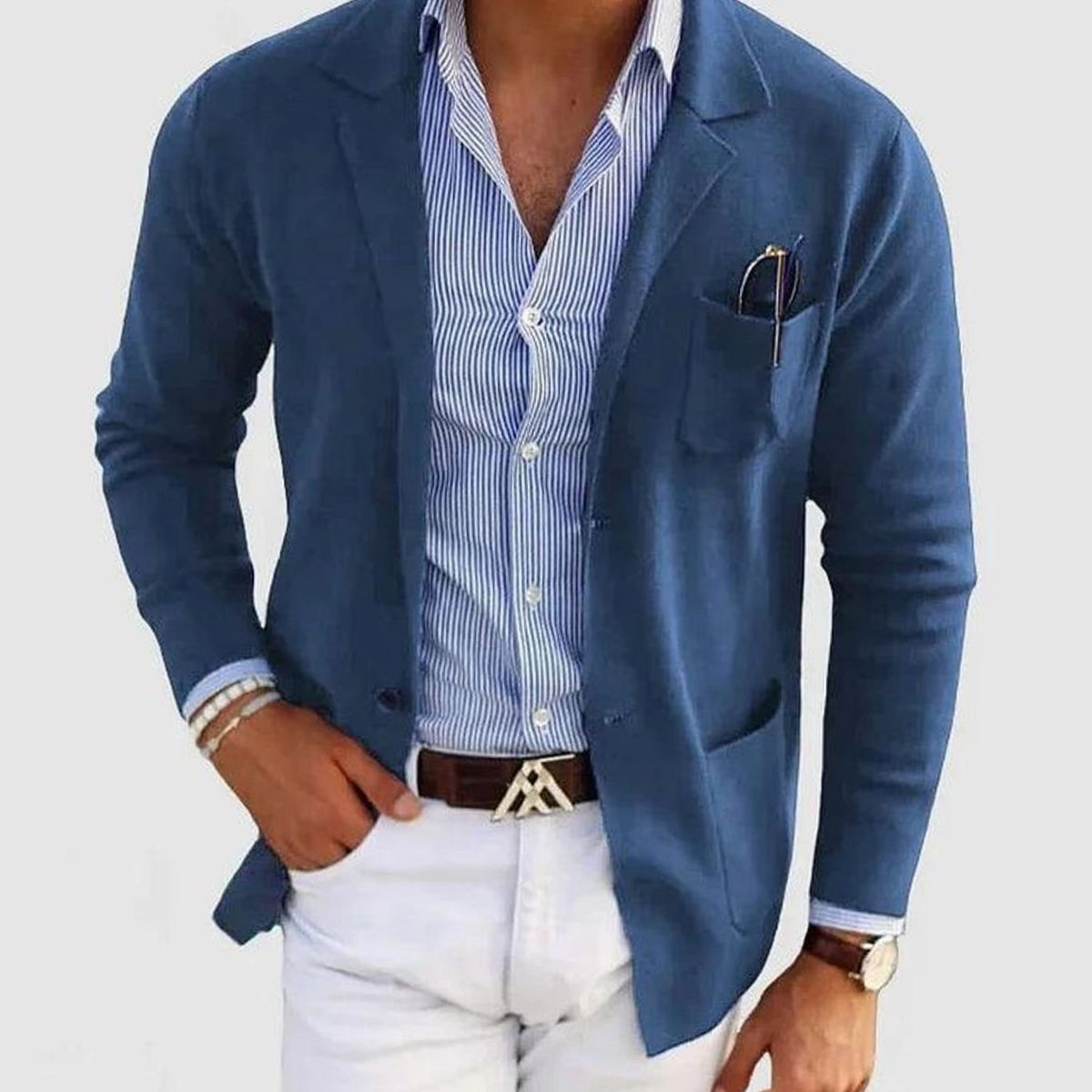 Tijn | Slim-fit blazer voor heren met revers en knoopsluiting