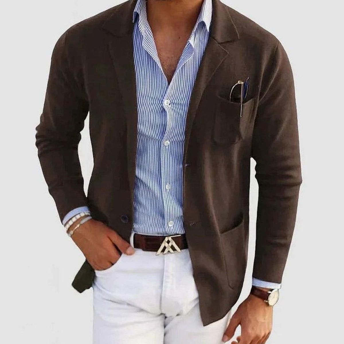 Tijn | Slim-fit blazer voor heren met revers en knoopsluiting