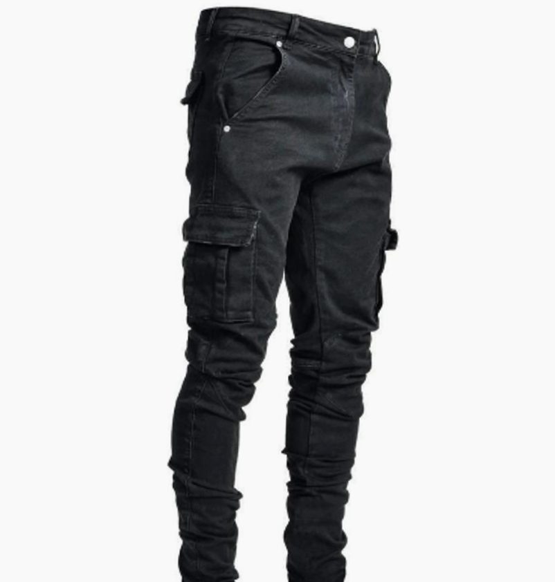 Abel | Slim-fit cargojeans met taps toelopende pijpen