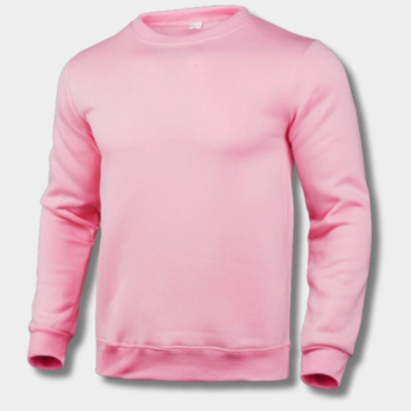 Javier | Slim-fit herensweatshirt van fleece met ronde hals