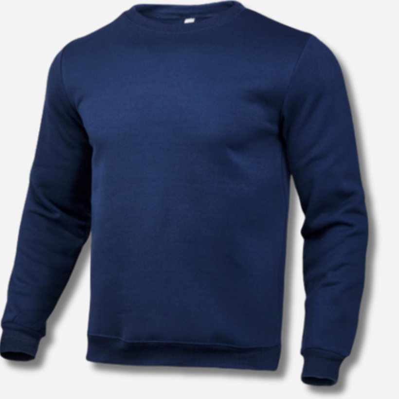Javier | Slim-fit herensweatshirt van fleece met ronde hals