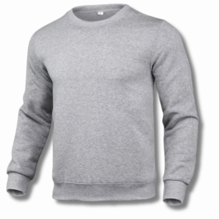 Javier | Slim-fit herensweatshirt van fleece met ronde hals