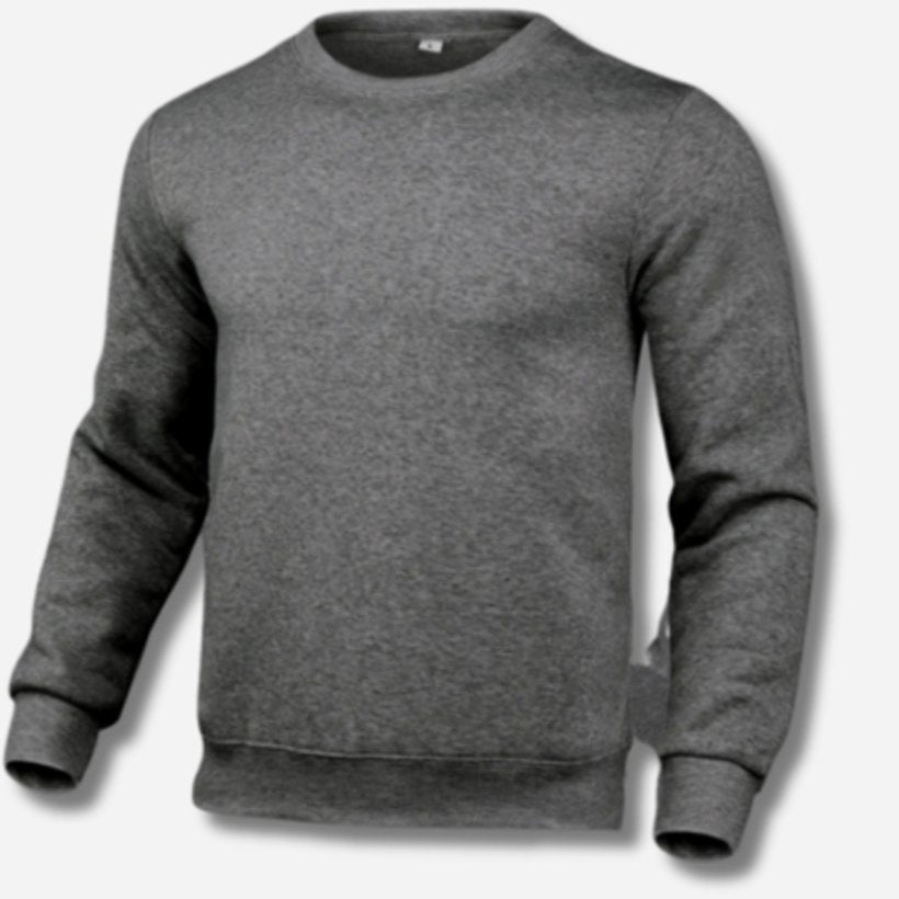 Javier | Slim-fit herensweatshirt van fleece met ronde hals