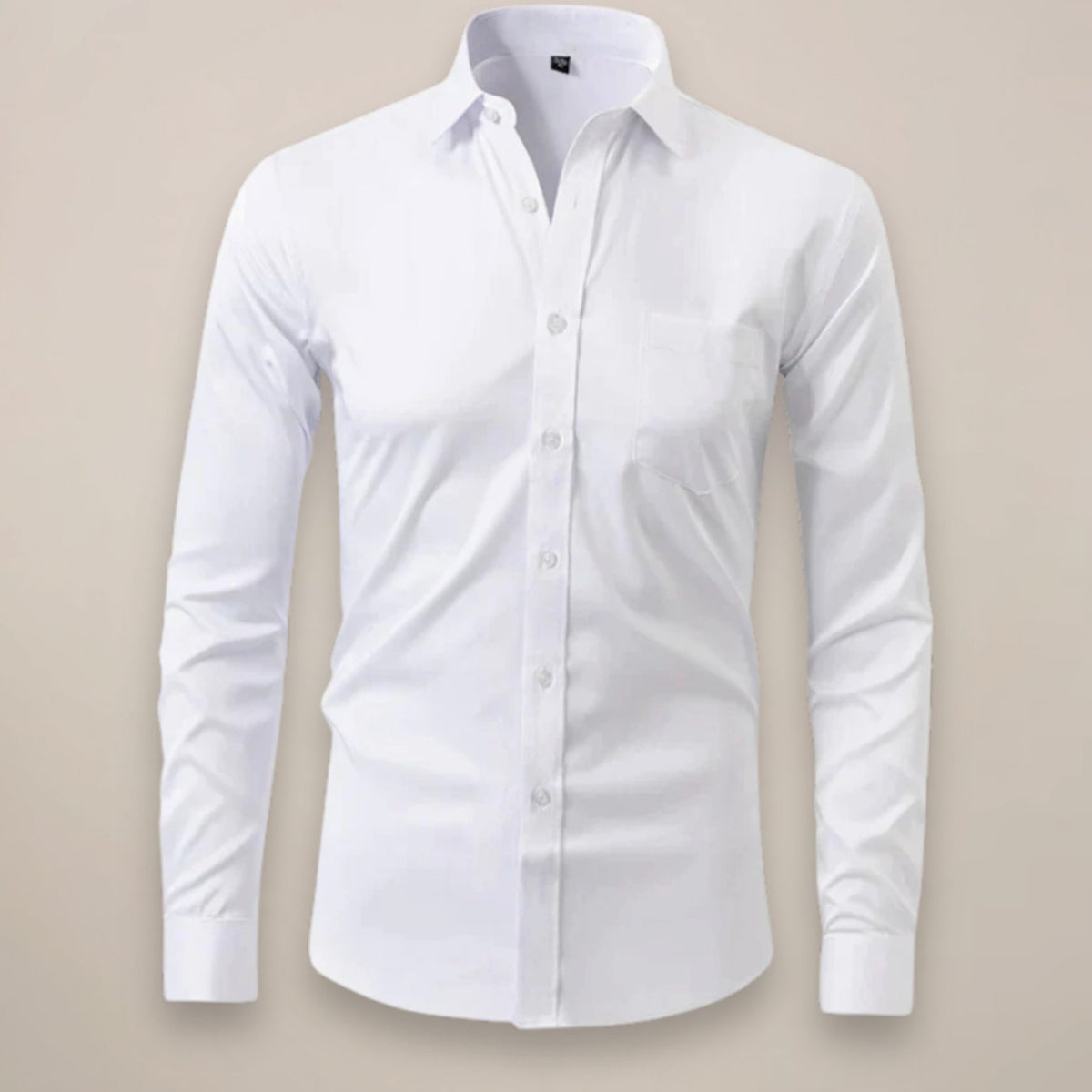 Jorn | Slim-fit herenoverhemd met gespreide kraag en borstzak